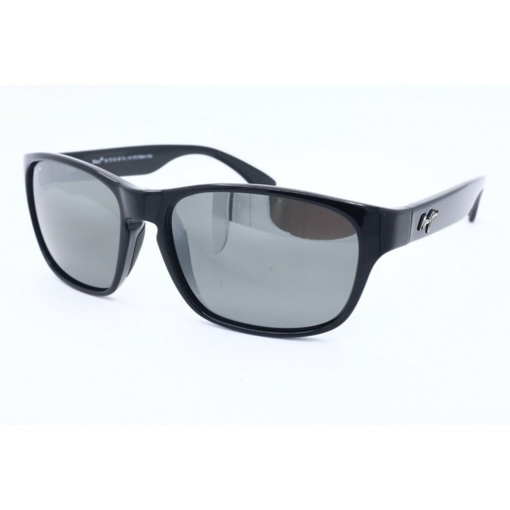 Maui Jim Mixed Plate Mj 721-02 Square Black Sungl… - image 1